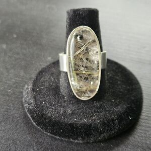 42. 925 Sterling Silver Ring, Quartz,  Sz 7